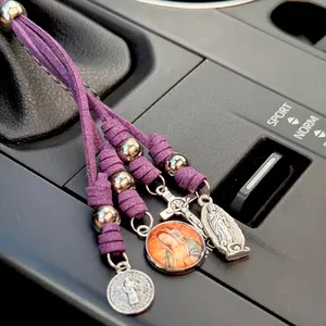 Virgin of Guadalupe Car Pendant – 4 Medal Design