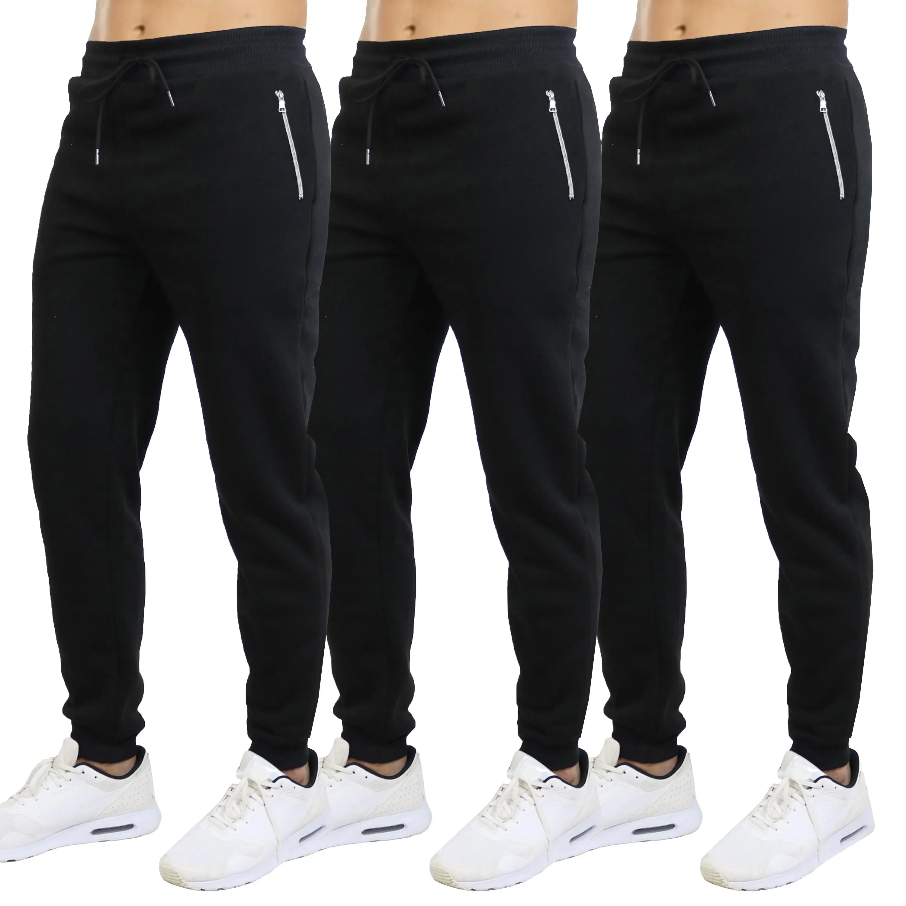 (Chrome Zip) Black-Black-Black