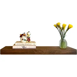 | 30 Inch Floating Shelves for Wall | Made of Natural Wood | Easy Install | Heavy Duty Rustic Book Shelves | Perfect for Bathroom, Kitchen, Living Room | Medium Brown 2x10x30 InchesBeautiful and elegant Decor Wooden