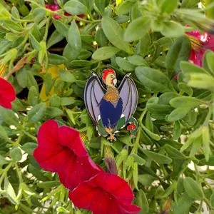 Cute Mythical Rooster Dragon Hybrid Furry Creature- Cockatrice Enamel Pin