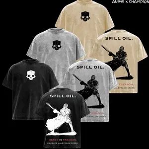 Helldivers 2 Oversized Hoodie & Tee Set – Double Sided Print Streetwear – Unisex Gaming Apparel – Gift for Helldivers Fans F