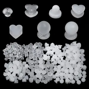 20-200pcs Silicone Rubber Earrings Back Plugs Ear Studs Back Stopper For DIY Jewelry Making Earring Accessories