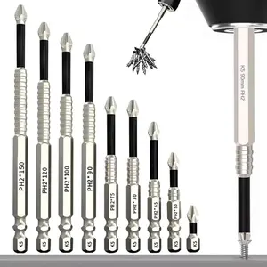 High Magnetic Screwdriver Drill Bit Set,Strong Magnetic Durability Screwdriver Drill Bit for Impact Driver,Anti Slip Electric Screwdriver Home Goods Power Tools