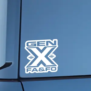 Gen X FA & FO - Vinyl Decal for Cars, Trucks and More
