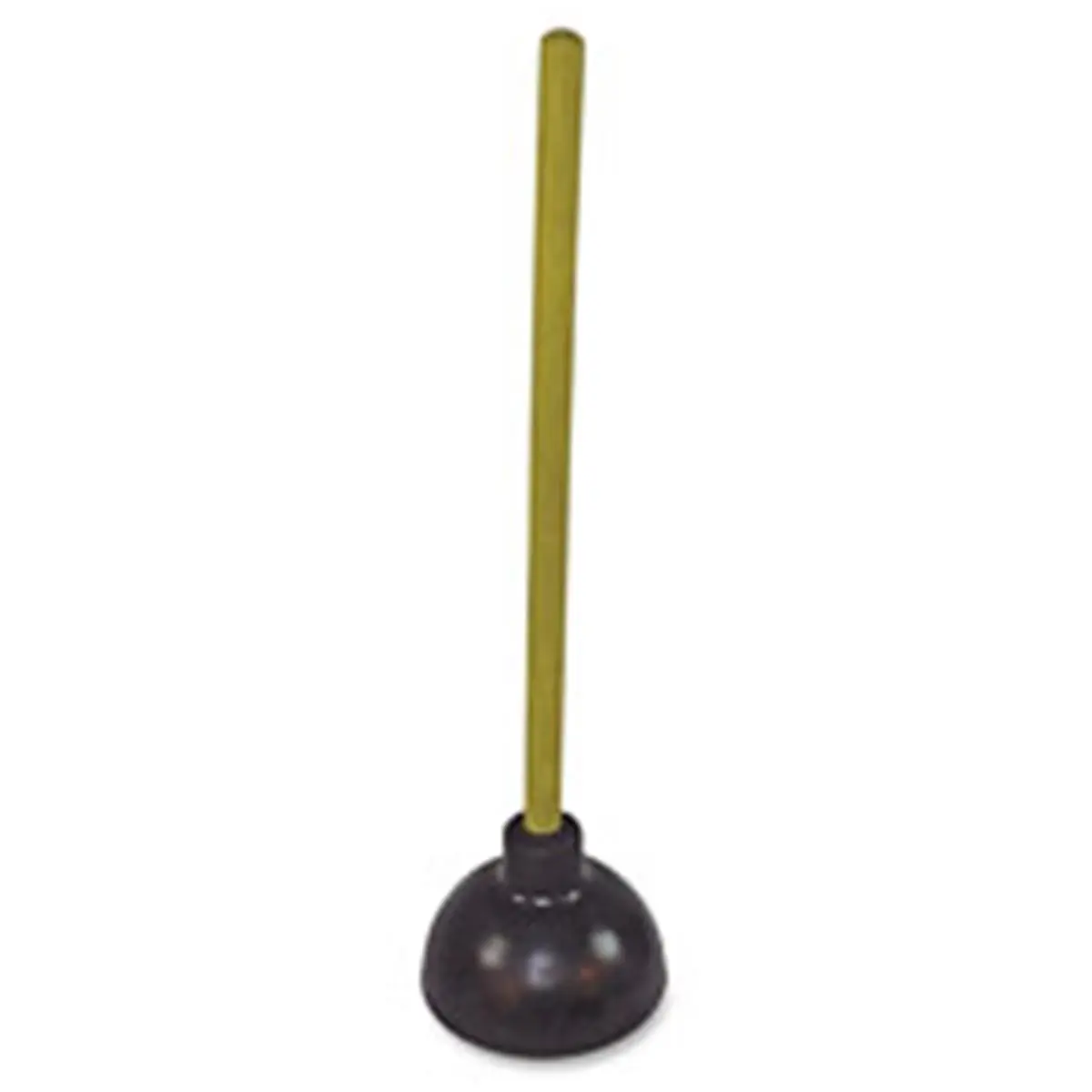 Genuine Joe Value Plus Toilet Plunger - Long Handle, Smooth Grip, Flexible Material, Cost-Effective Bathroom Fixture Accessory That Unclogs Pipes Efficiently, Enhanced Efficiency