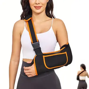 Arm Sling Shoulder Immobilizer - Rotator Cuff Support Brace - Comfortable Sling for Shoulder Injury, Left and Right Arm, Men and Women, for Broken, Dislocated, Fracture, Strain Posture Straightener Posture Strap