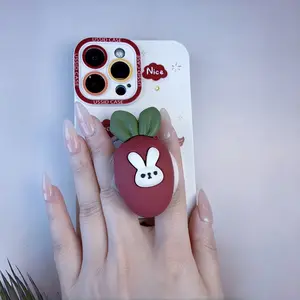 Adjustable cartoon carrot cute magnetic phone holder