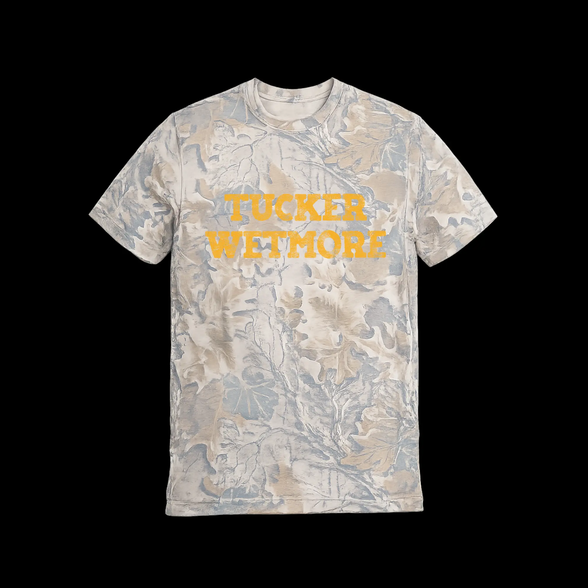 Lady's Casual Fitted Cotton Shortsleeve Tucker Wetmore Camo Digital Print T-Shirt - Country Music Rising Star Tee, Authentic Lyrics, Southern Roots, TikTok Viral Fit, Sizes 2xl-5xl, Top, Tshirt, Crew Neck, Graphic, Fitted Cut, All Seasons