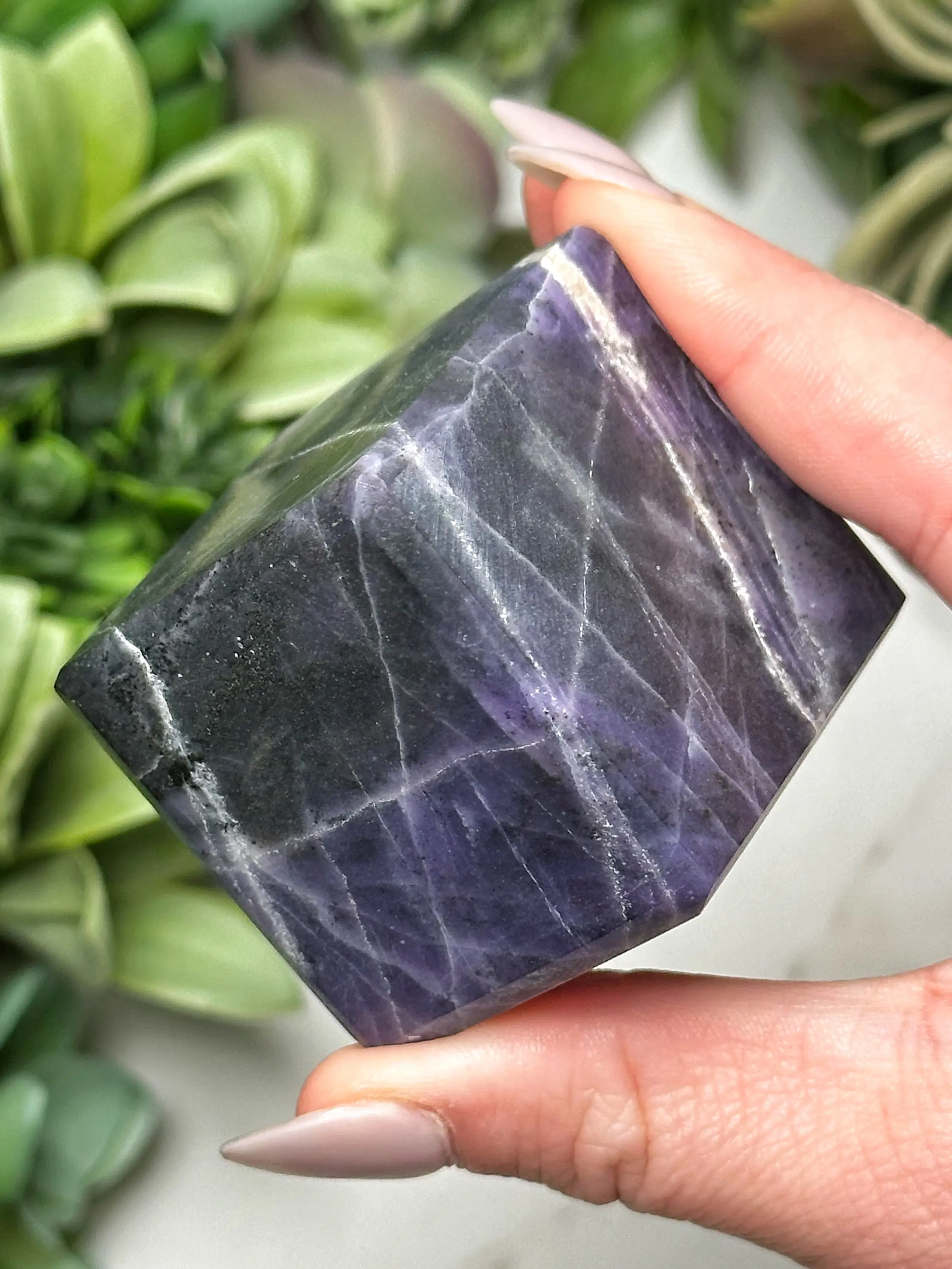 Purple Opal Cube - #9