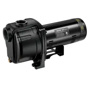 VEVOR 1.5 HP Shallow Well Jet Pump, Summervibes,Summervibes, AC 115/230 Volt, 4250 GPH Dual Voltage Cast Iron Well Jet Pump, with 108 ft Max Head Lift, Easy Voltage Switching, for Garden Irrigation, Lawn Sprinkler System
