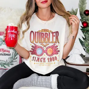 Harry Themed T-shirt Luna Lovegood The Quibbler Wizarding Tabloid Shirt Magic Wizard Tee Harry Gift Magic lover gift