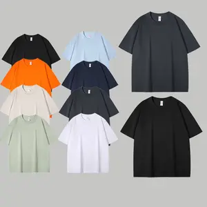 Menswear O-Neck Short-Sleeve T-Shirt, New Summer Solid Color Pure Cotton Loose Oversize Casual Unisex Tops, Tshirt for Men