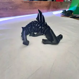3D Printed Hammerhead Shark Toy Figure.