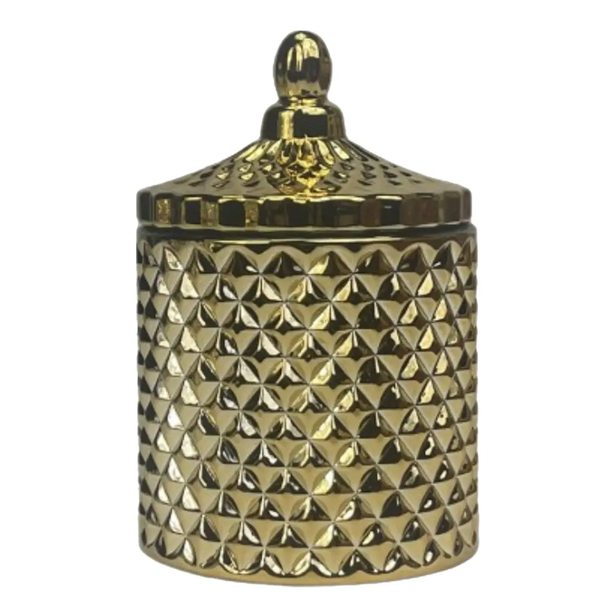 10 Oz France Metallic Gold Candle Vessel For Candle Makers