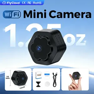 [Flycloud F1 F0] Portable Mini Magnetic Security Camera 2.4GHz WiFi Battery Powered 1080P HD Night Vision Motion Detection Smart Alert APP Remote View Cloud & SD Card AP Hotspot No Network Compact Small Design For Home Office Car Warehouse Mother's Day
