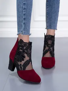 Women's Heeled Lace-Up Shoes, Dance Footwear, Comfortable High-Heel Design, Breathable Mesh Material, Perfect for Stage Performances & Dancing