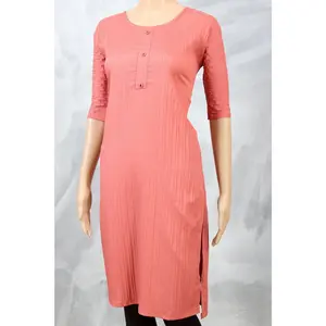 Lightweight Popcorn Fabric Kurti by JCSFashions - Breathable & Versatile