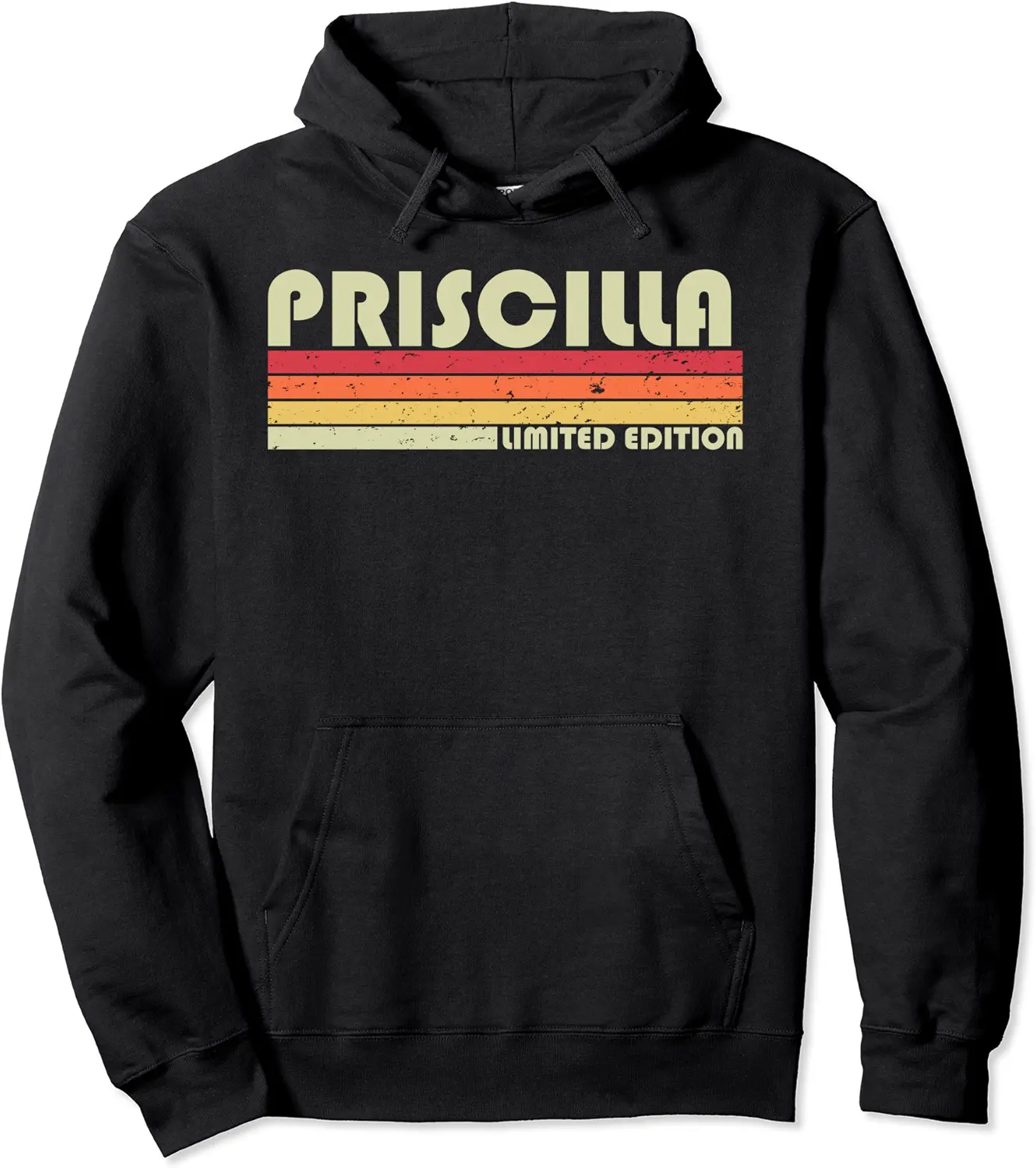 PRISCILLA Gift Name Personalized Retro Vintage 80s Birthday Pullover Hoodie - Dakotamc Shop 58B0BR31P3BB