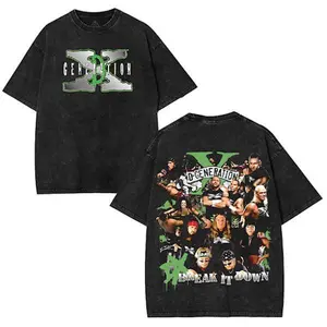 D-Generation X “Break It Down” Washed Tee – WWE Attitude Era Streetwear Oversized Fit | Heavyweight Cotton | Grunge Graphic | Festival-Ready Style