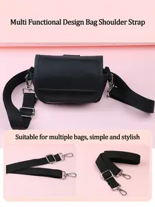 Solid color simple and adjustable DIY shoulder strap, lightweight and durable, can be used as wallet strap, crossbody bag strap, guitar strap, kettle strap, women's backpack strap extension strap