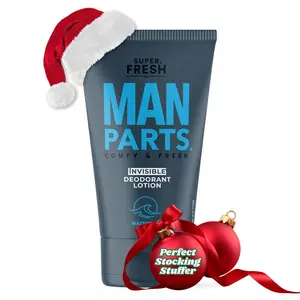 Super Fresh Man Parts Ball Deodorant Lotion for Men - Mens Hygiene Cream for Groin, Butt, & Body - Control Odor and Stay Comfortable - Aluminum Free - 4 oz Tube
