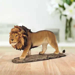 7"H Lion Walking Figurine