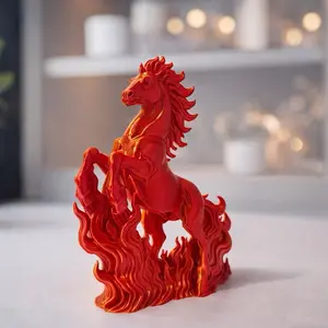Year of the Horse 2026 Lunar New Year 3D Printed Dual Color Sign | Chinese New Year 2026 Sign | Year of The Horse Sign