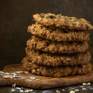 Oatmeal Raisin Cookies (Dozen) Gluten Free Dairy Free Seed Oil Free Chewy Organic Raisins Coconut Oil Maple Syrup Cinnamon Vanilla - Biscuit, Sugar Natural Sweet