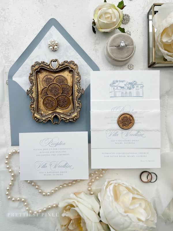 Timeless Wedding Invitations – Personalized Elegant Wedding Cards | Style 555