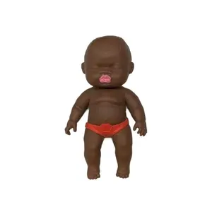 TikTok Fidget Toy Black Doll Slow Rebound Stress Relief Squeeze Toy Sensory Fidget Gadget for Kids Adults Anxiety Relief Mini Stress Ball Hand Grip Toy