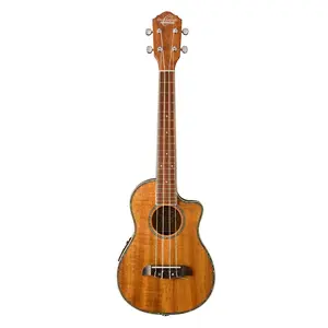 Oscar Schmidt Cutaway Tenor Ukulele W/Pre Amp, Natural Koa (OU6LCEK-A-U)