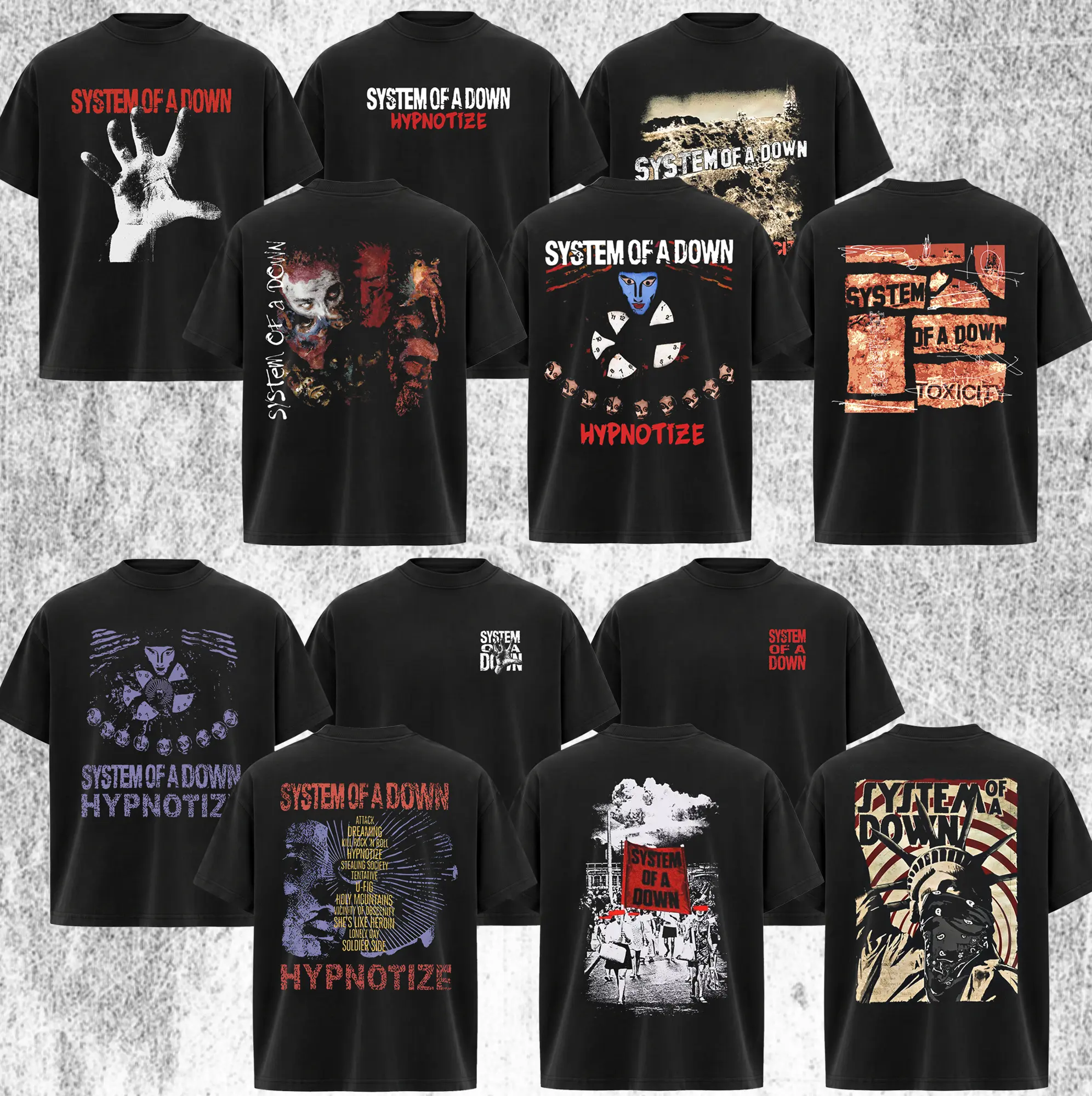 [Collection] ReTro System Of A Down Band T-Shirt , Classic SOAD T-shirt , Rock Band Shirt , Rock Band Shirt, Retro Music Tee, Rock Music Lover Shirt, Vintage Band Shirts Casual Fabric Fit Top , Top Men's and Women's Clothing