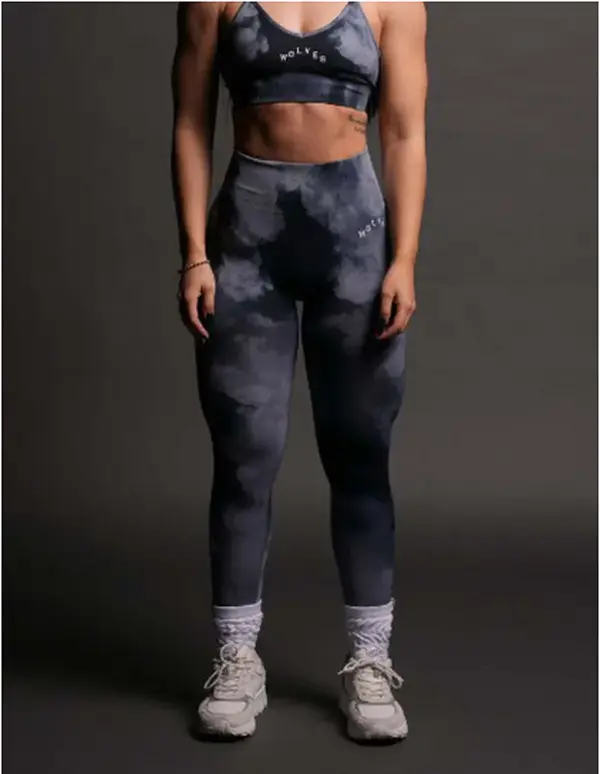 Premium Darc Sport Wolves Pyramid "Everson Seamless" Scrunch Leggings Azuis Leggings