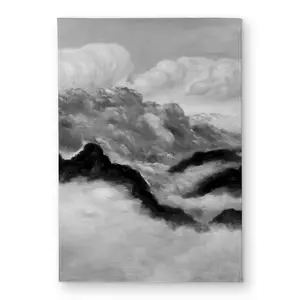 360 stand Absorbent Rug CODM172428TGIA - Standard Size 17x24 in. Polyester Loop Gray Clouds Door Mat, Indoor-Outdoor Bathroom Decor, Outdoor Rug