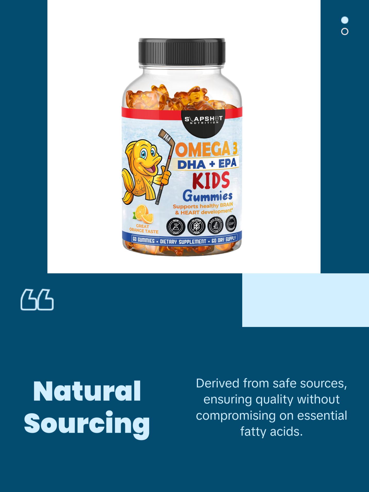 Kids Omega-3 Gummies DHA + EPA - 60 Count