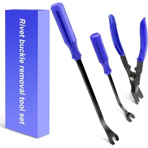 Clip Pliers Trim Upholstery Tools - 3 Pack   Set to Remove Rivets Fasteners Push Pins, Clips Puller Kit for Door Dash Dashboard Panel  Repair Tools