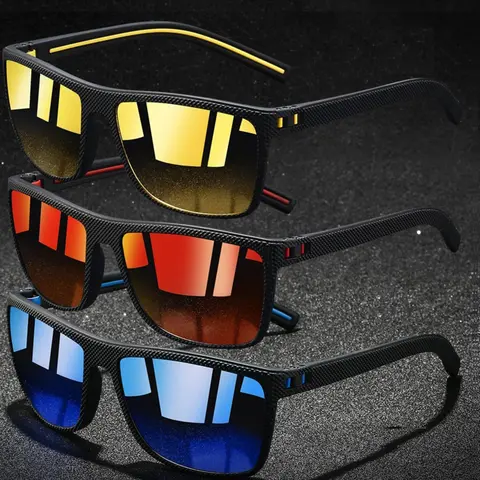 3pcs fashion striped square sunglasses,suitable for both men and women,multiple color options,adopting polycarbonate frame,rubber nose pad comfortable,casual style,suitable for vacation and daily wear,Casual Outdoor Sunglasses, Fashionable Sunglasses
