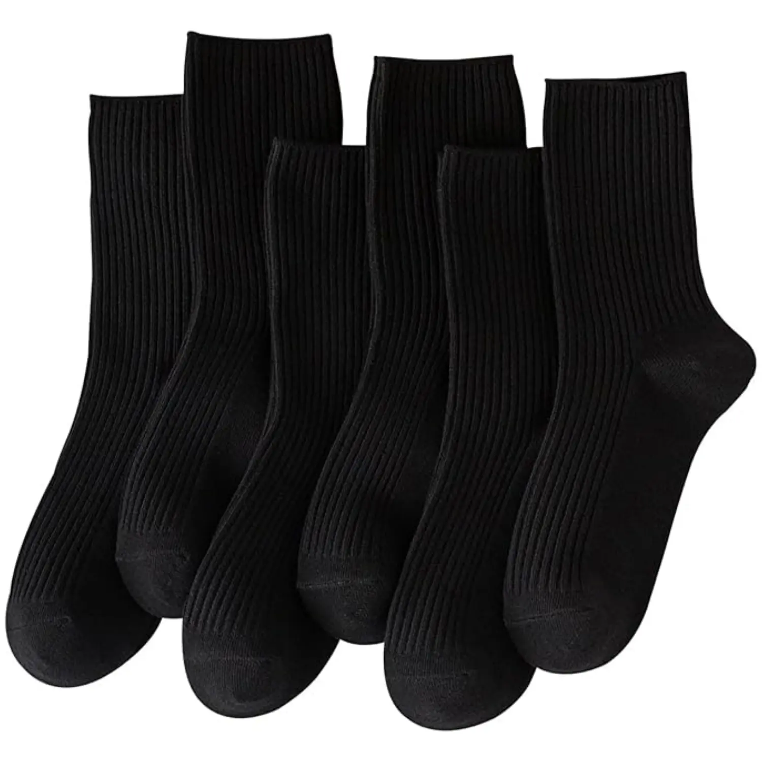 6 Pair Women Cute Crew Socks Casual Athletic Aesthetic Socks Neutral Cotton Socks for Women Girls Clothes