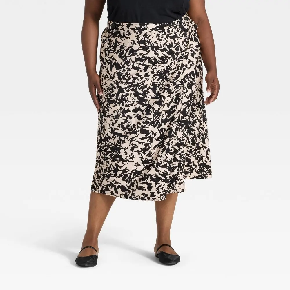 Women's Midi Wrap Skirt - Ava & Viv Women's Midi Wrap Skirt - Ava & Viv