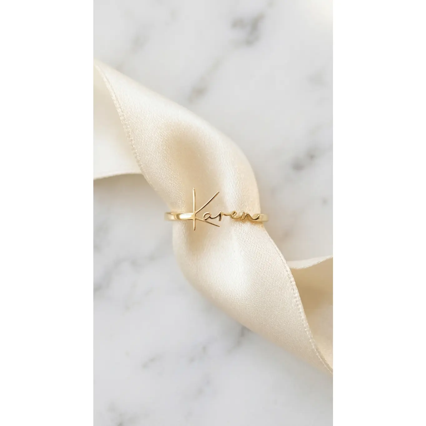 Fashion Custom Name Ring