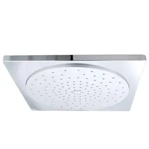 212 MAIN 12in x 12in Contemporary Square Rainfall Shower Head, 130-Jet Chrome Finish Bathroom Fixture Accessory