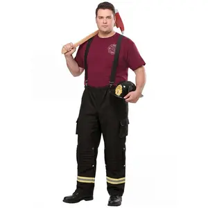 Plus Size Fire Captain Men's Costume