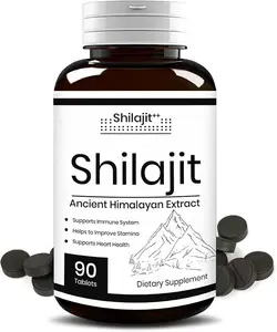 Shilajit Capsules 10000 MG - 90 Count | 100% Pure Himalayan Capsules for Men & Women | Pure Shilajit Resin Supplement | High in Trace Minerals | Non-GMO, Gluten-Free, US Lab Tested