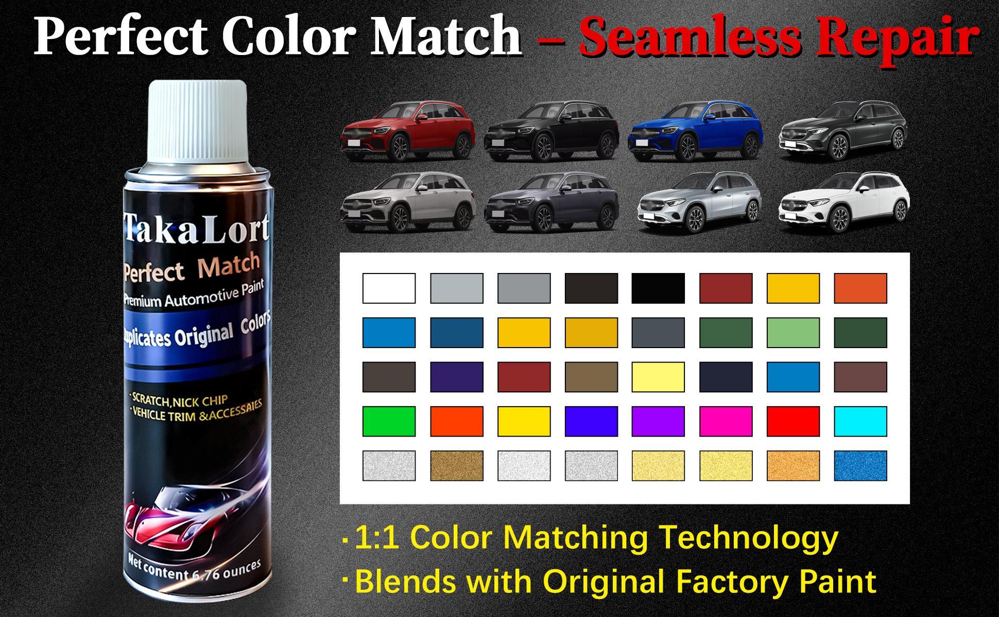 Ford Car Touch-Up Paint Spray – Instant Scratch Repair Includes Sandpaper, Masking Tape, and Plastic Sheeting