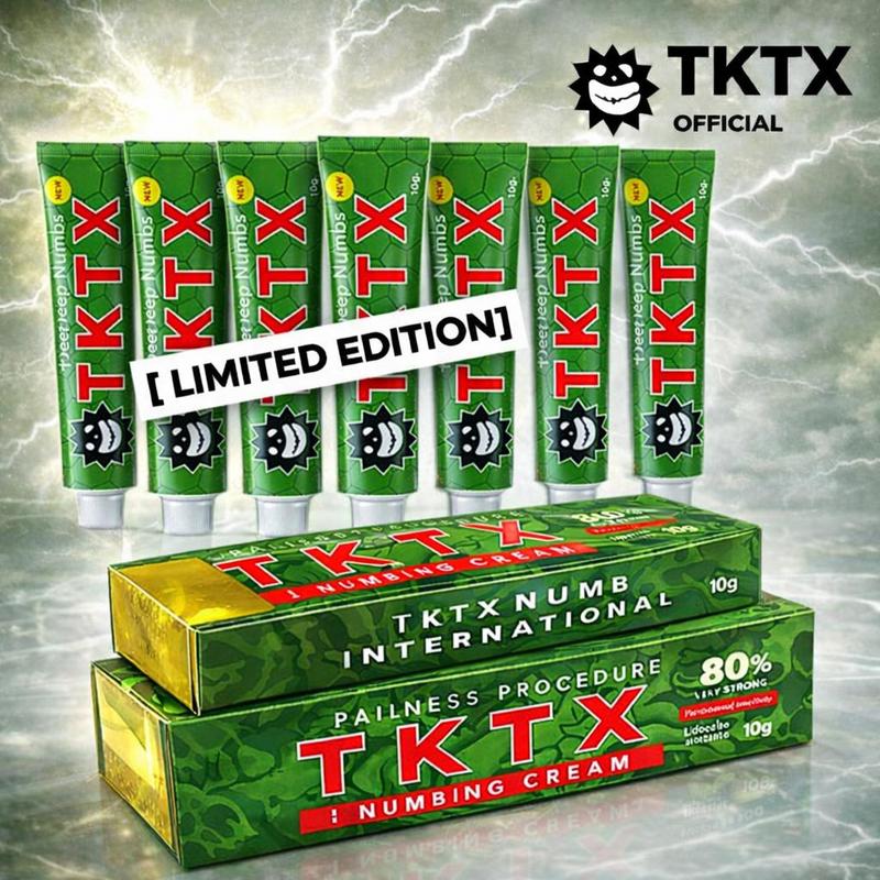 TKTX Tattoo Numbing Cream (7 Pack) - TKTX Official Super Strong Tattoo Numbing Cream for Pain Relief
