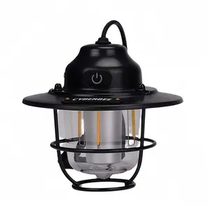 Solar Powered Outdoor Camping Light, Waterproof Long Endurance Portable Hanging Light, Retro Portable Outdoor Camping Light