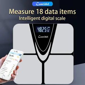 A smart Bluetooth body fat scale, digital weight scale, can be connected to an APP to measure multiple weight data, record and track. Used for weight management, fitness, home, yoga scenes, etc., it can weigh up to 180KG/400lb. The elegant design, LCD dis