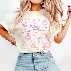 Future Mrs Shirt, Custom Bride Gift, Bride to Be Shirt, Newly Engaged Gift For Her, Personalized Engagement Shirt, Fiancee Comfort Colors