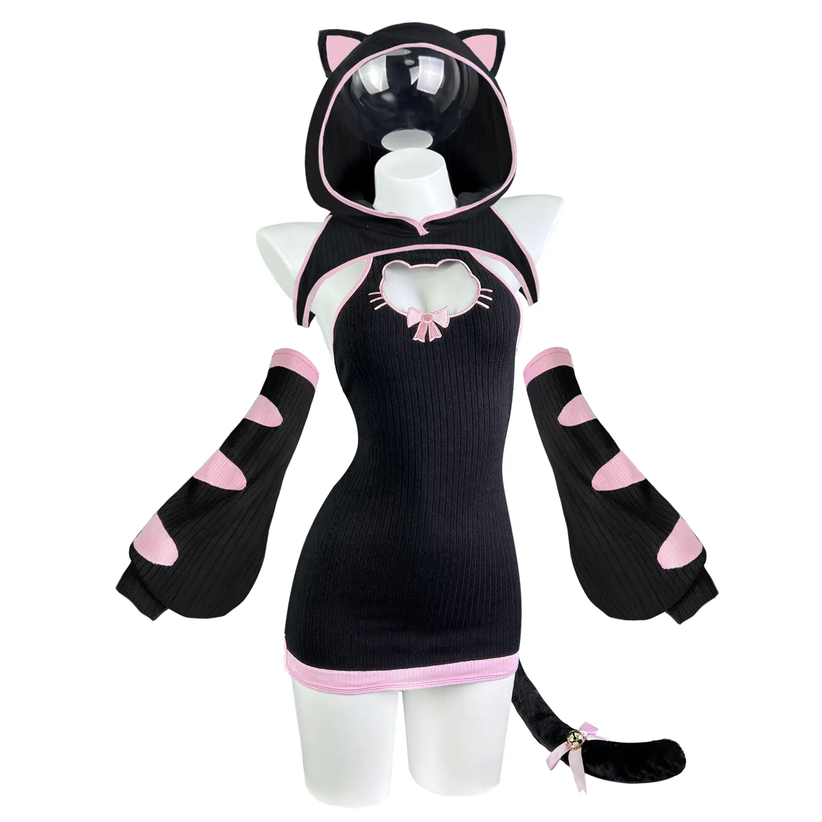 KORURACLUB Cute Tabby Cat Cosplay Outfit – Adorable Feline Themed Costume for Parties & Events, Fashion, Halloween summerwins