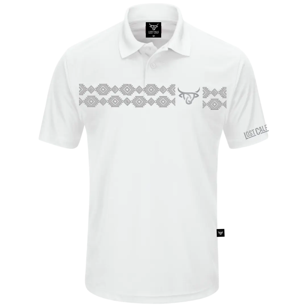 Aztec Polo - White